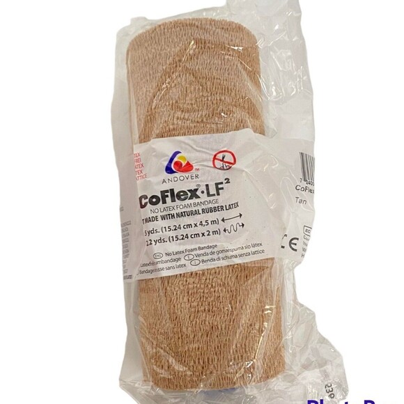 Andover Coflex LF 6"x5yrds (1pc) and 3M Coban  3"x5yrds (4pcs) Cohesive Bondages - Picture 2 of 3
